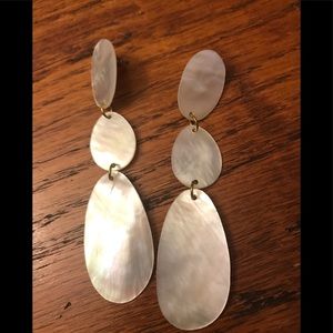 Ivory shell earrings